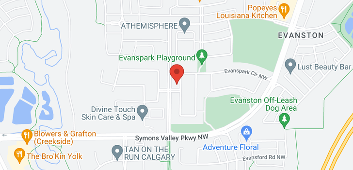 map of 206 EVANSPARK CI NW